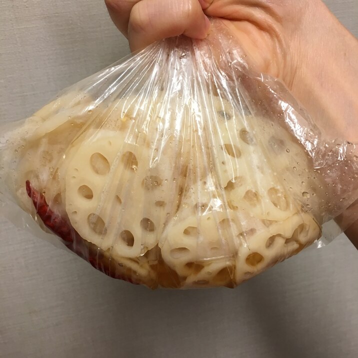 つくりおき、レンコンの酢の物